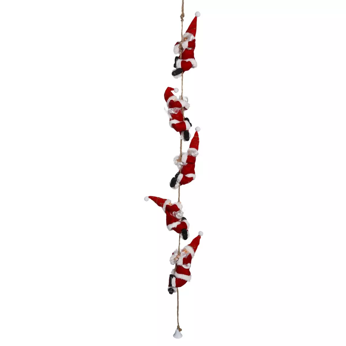 Lot de Père Noël grimpeur Robert H110 cm 1