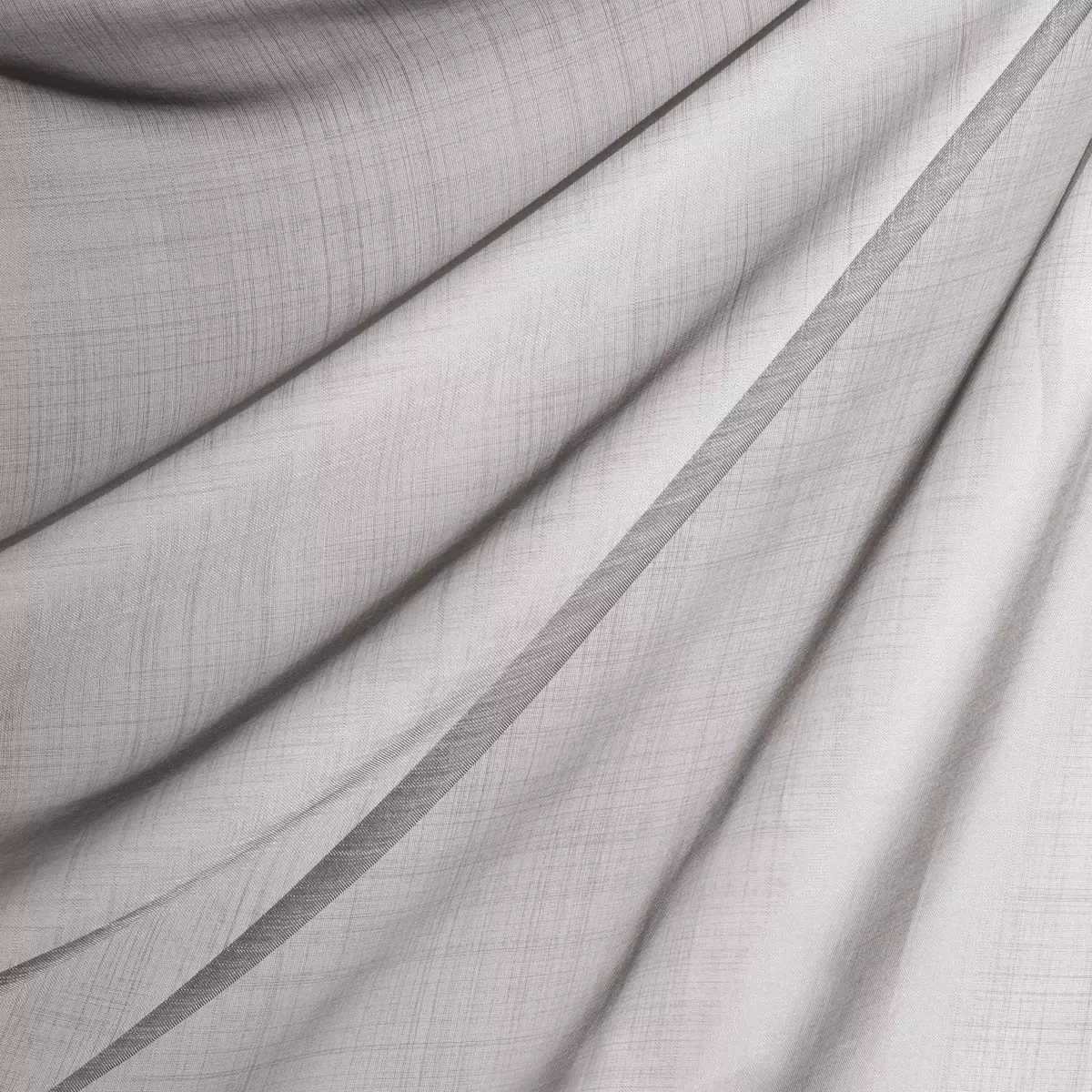 Par de visillos (60 x 140 cm) Etamine escarchado Gris claro 2