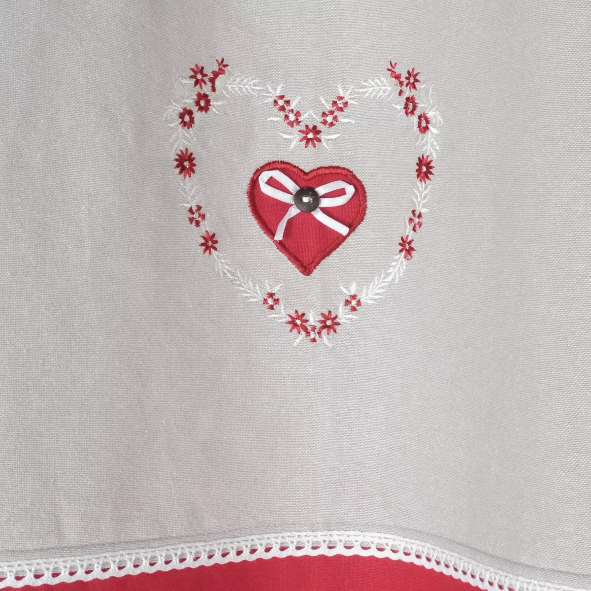 Rideau coton (140 X 260 cm) Pauline Rouge 3