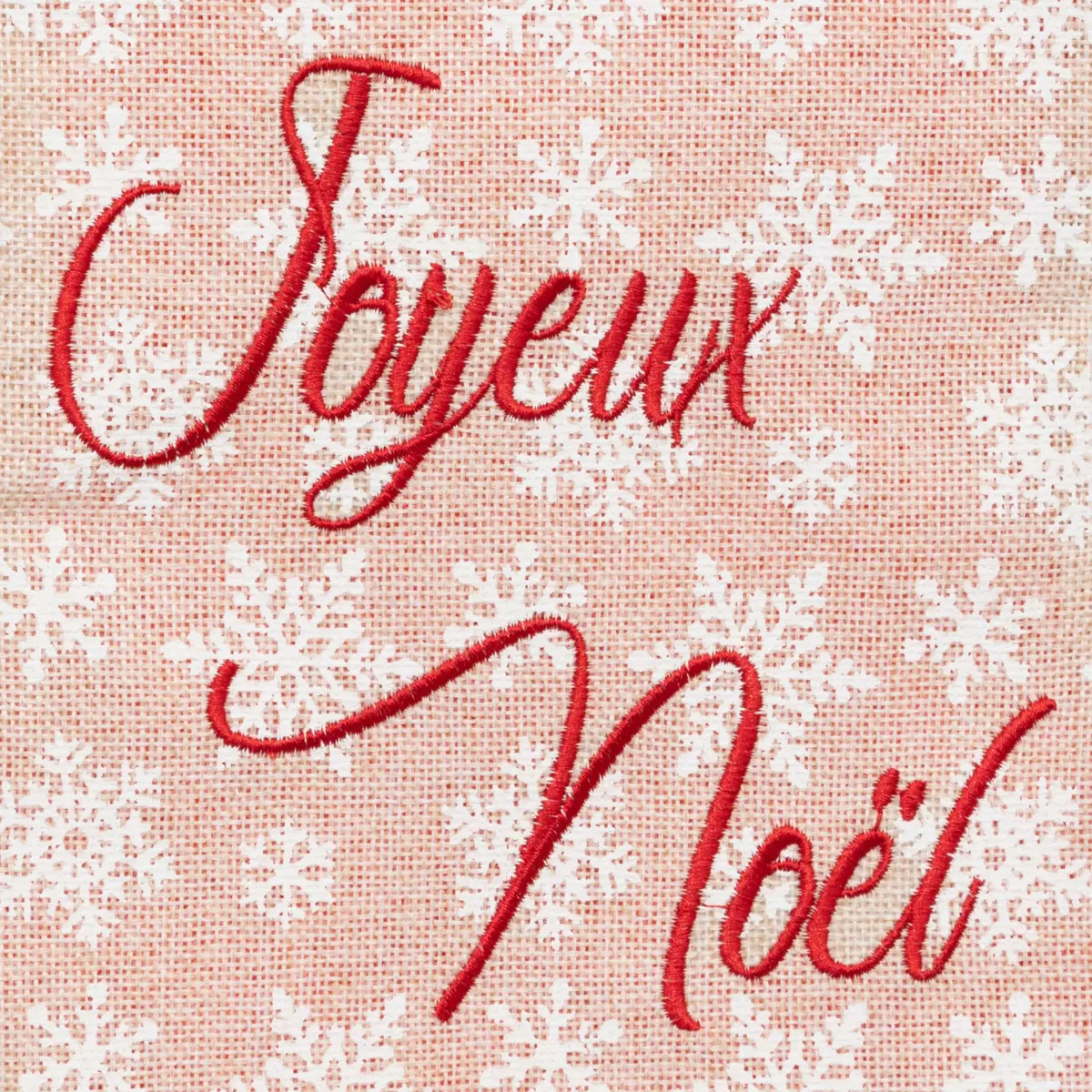 Chaussette de Noël Message Beige