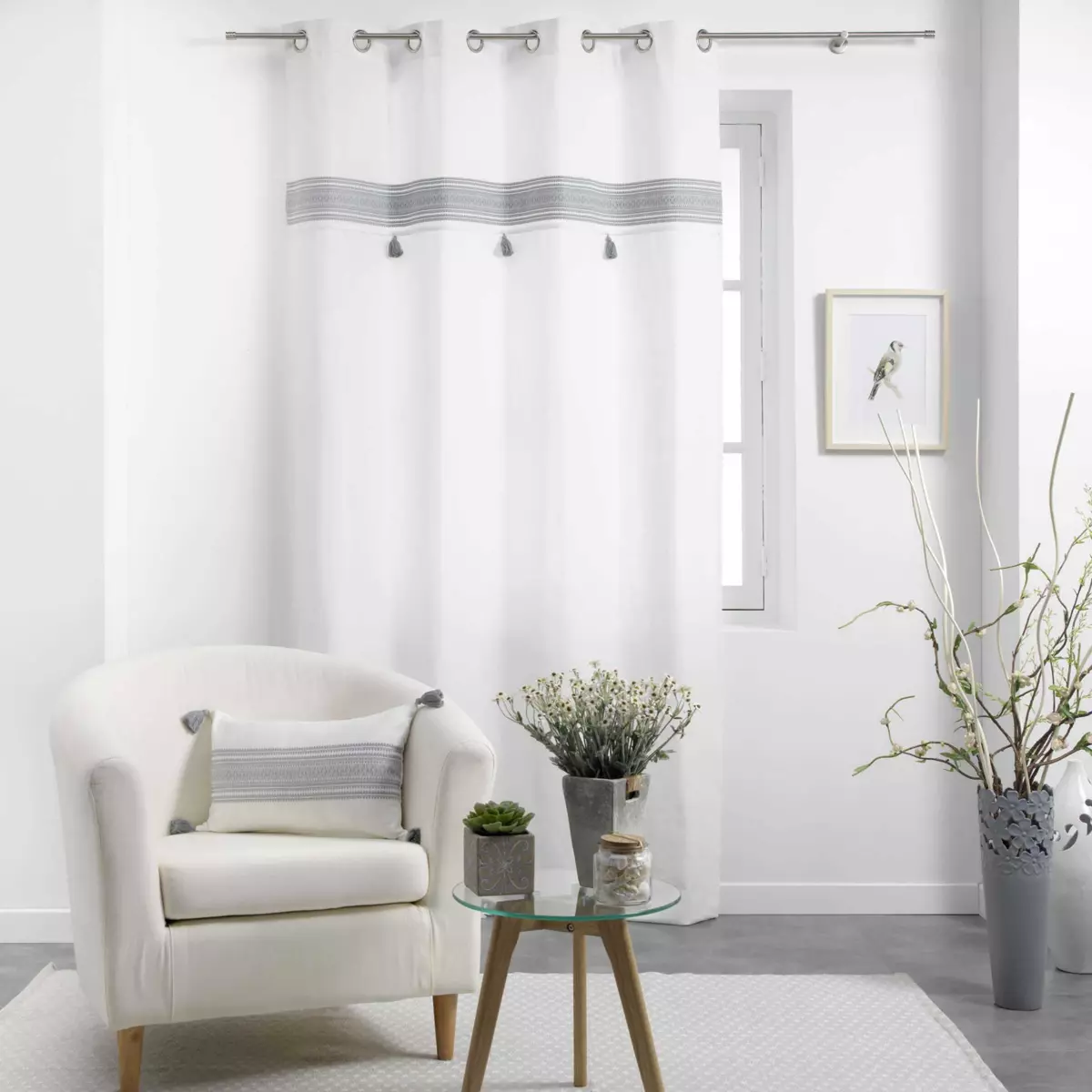 Tenda (140 x 240 cm) Amaya Grigio 1