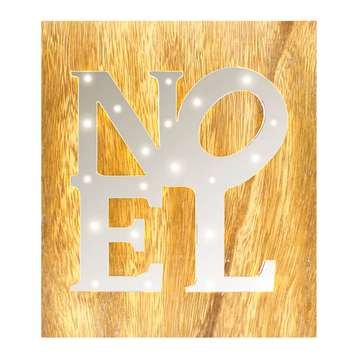 Tableau miroir à piles lumineux Blanc chaud 21 LED 3