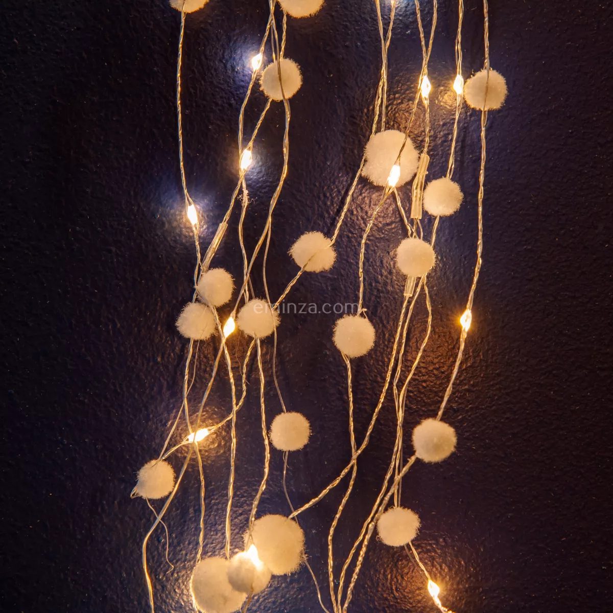 Luces de Navidad racimo bolas Blanco cálido 100 LED