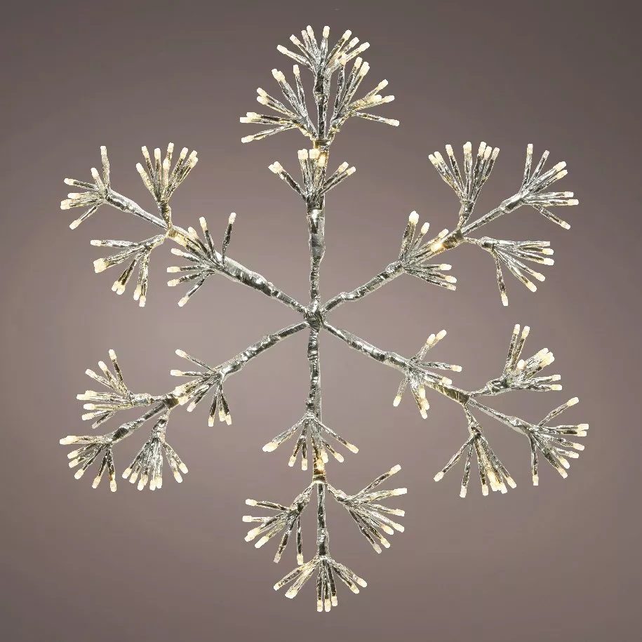 Fiocchi di neve luminosi Flash Bianco caldo 336 LED 3