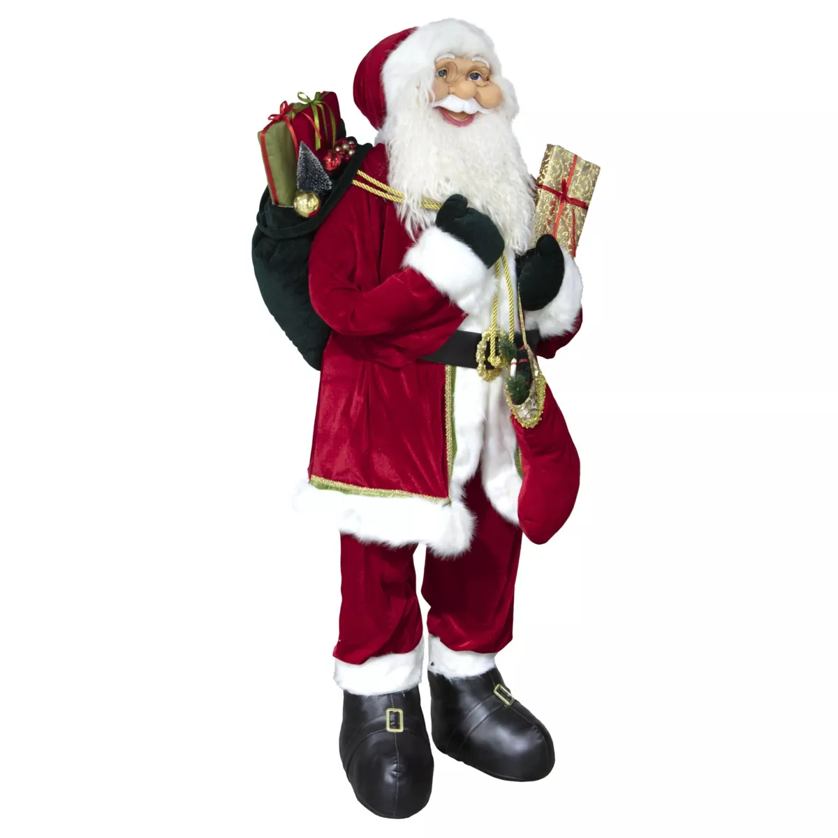 Père Noël Géant Traditionnel (H180 cm) Tobias