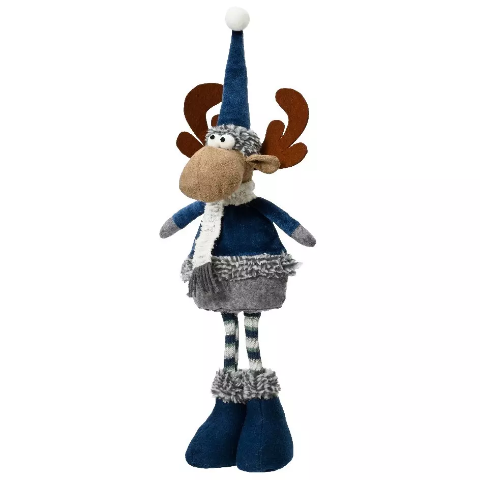 Grande renna in piedi  Paco 50 cm Blu
 1