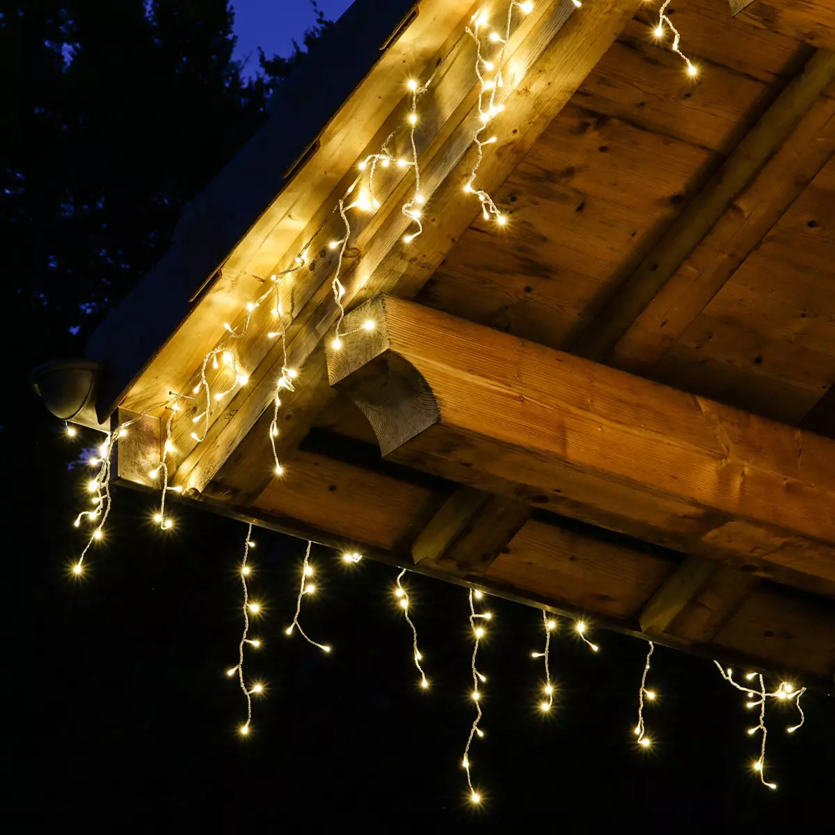 Stalactite lumineuse Stars L20 m Blanc chaud 490 LED CB 2