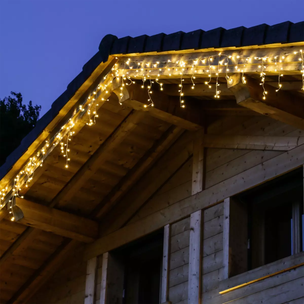 Stalattitie luminosa lung.20 m Bianco caldo 490 LED CB 3