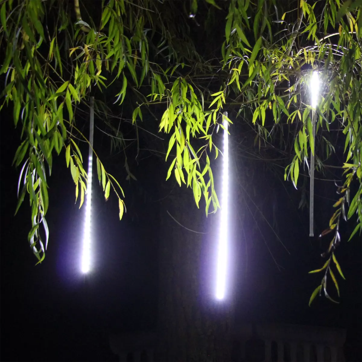 Stalactite lumineuse L6 m Glaçons défilement Blanc froid 210 LED 1