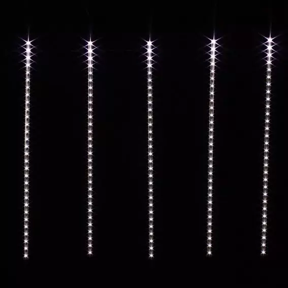 Stalactite lumineuse L6 m Glaçons défilement Blanc froid 210 LED 5