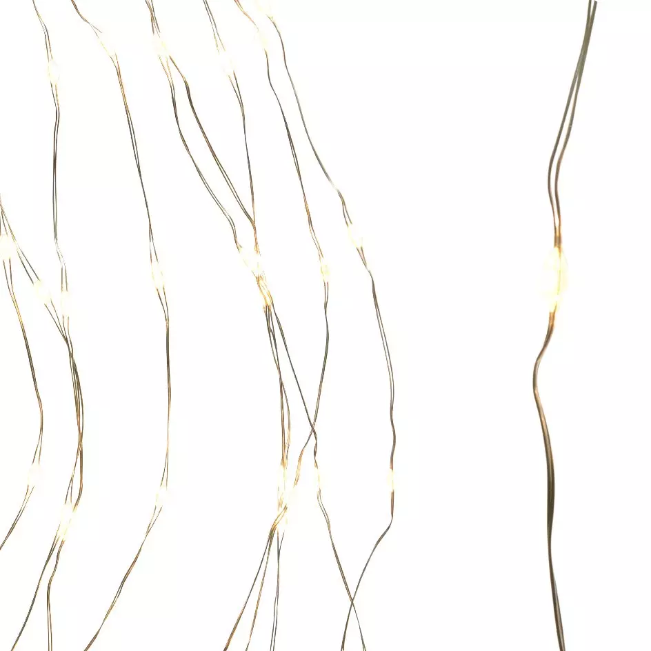 Cortina de luces para árbol Micro led H1,80 m Blanco cálido 408 LED 7