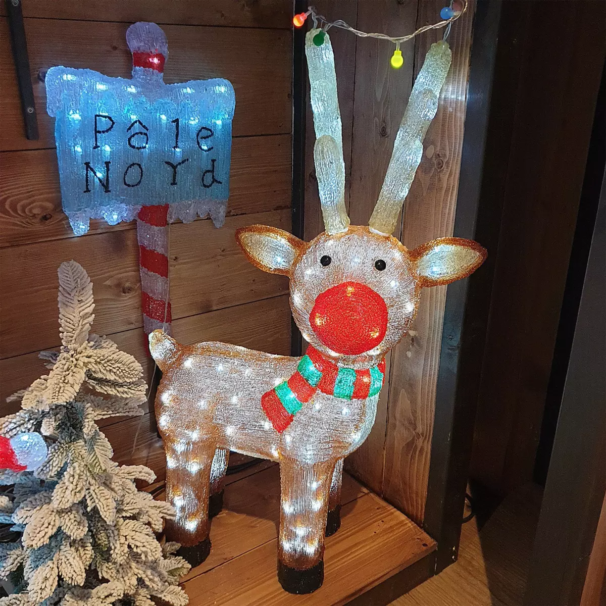 Renne lumineux Lewis Blanc froid 120 LED 1