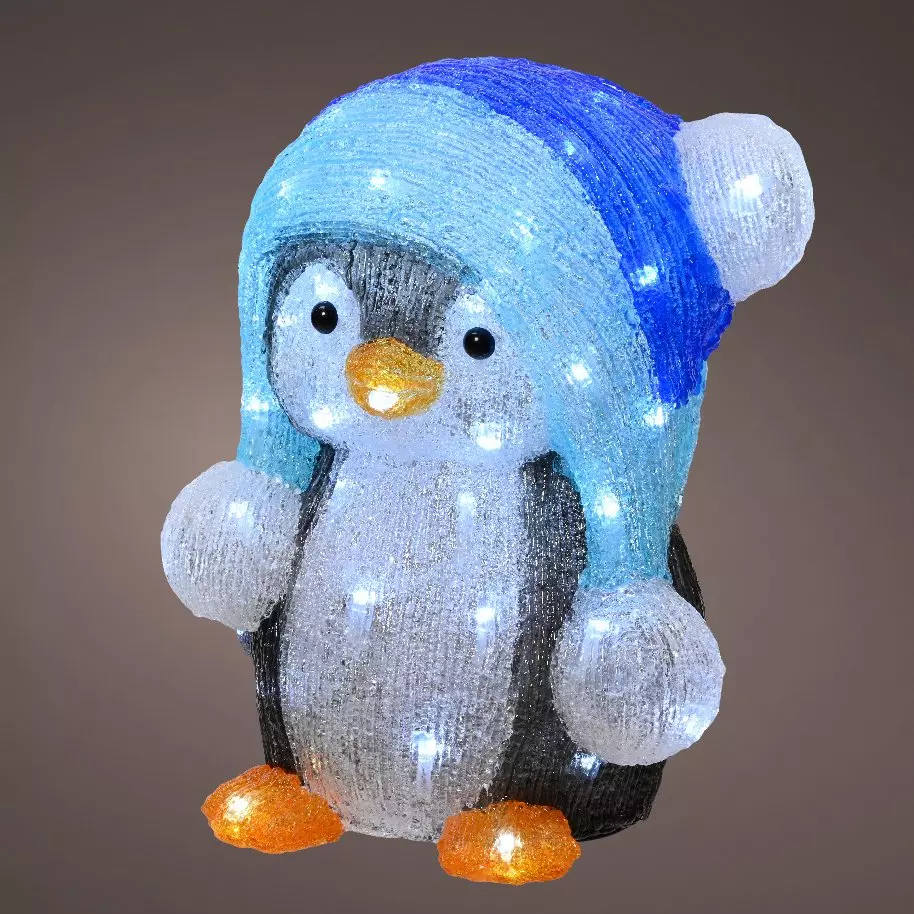 Pinguino luminoso Fripon Blanco frío 60 LED