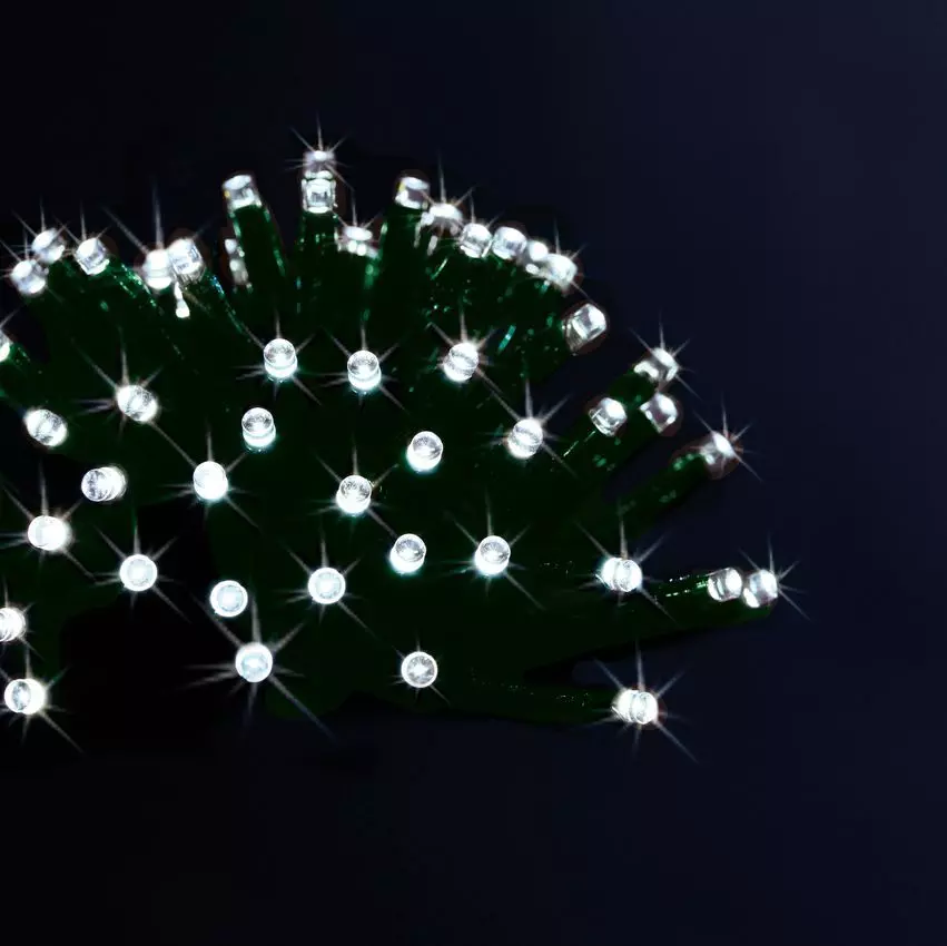 Luces de Navidad Solar  10 m Blanco frío 100 LED 1