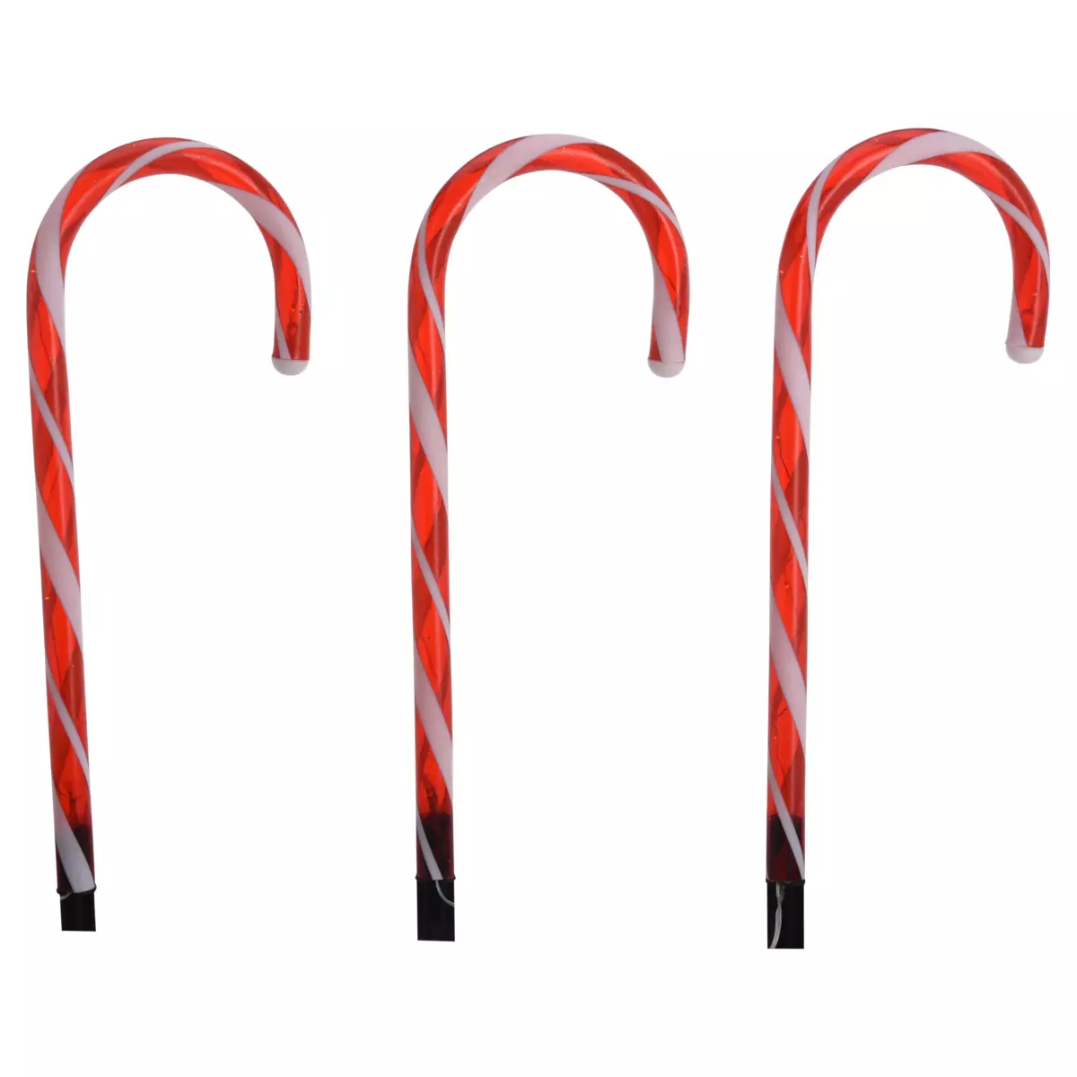 Lot de 8 sucres d'orge lumineux à piles Candy petit format  56 LED 1