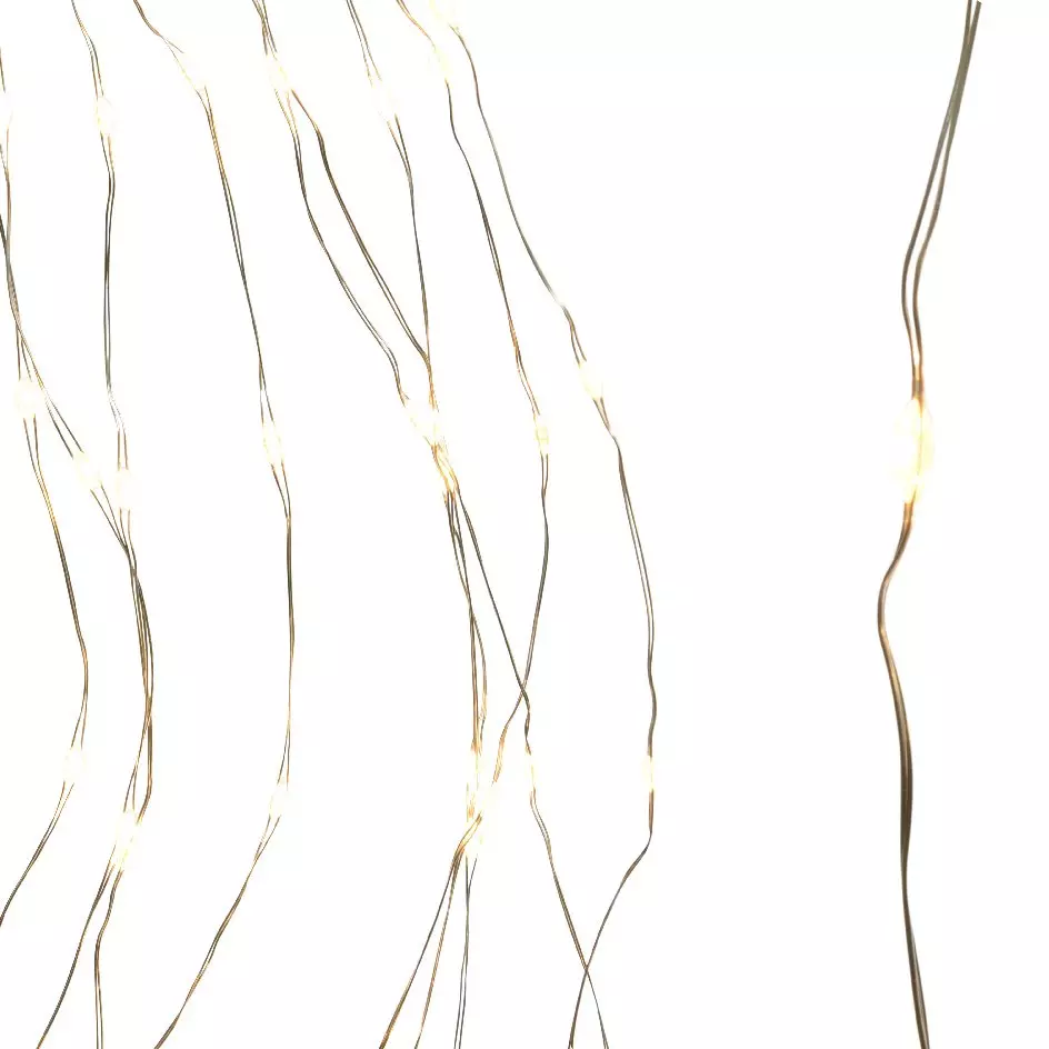 Cortina de luces para árbol Micro led H2,40 m Blanco cálido 832 LED 7