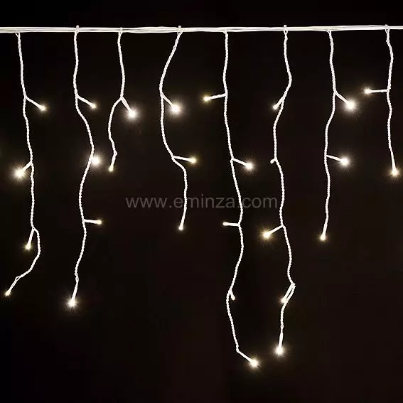 Verlichte ijspegel L 7,50 m Warm wit 175 LED CB 2