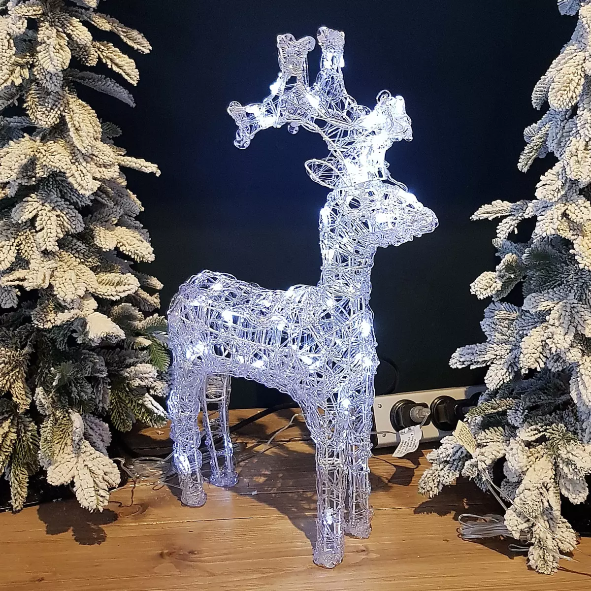 Renne lumineux Pilou Blanc froid 50 LED 1