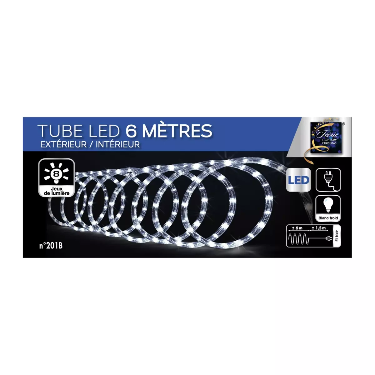 Tube lumineux 6 m Blanc froid 108 LED 4