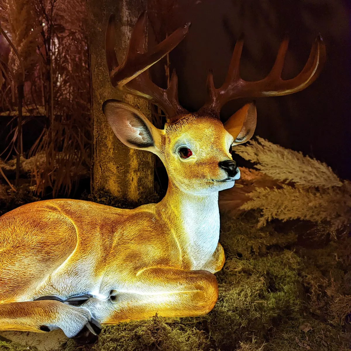 Cervo luminosi bianco caldo 8 LED