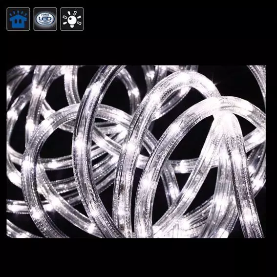 Verlichte slang 10 m Koud wit 180 LED 3