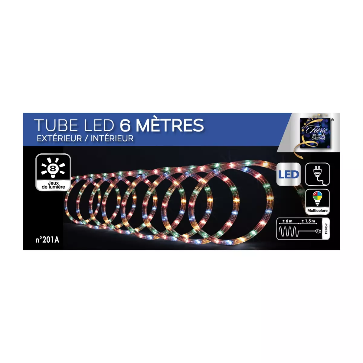 Lichtschlauch 6 m Mehrfarbig 108 LEDs 4