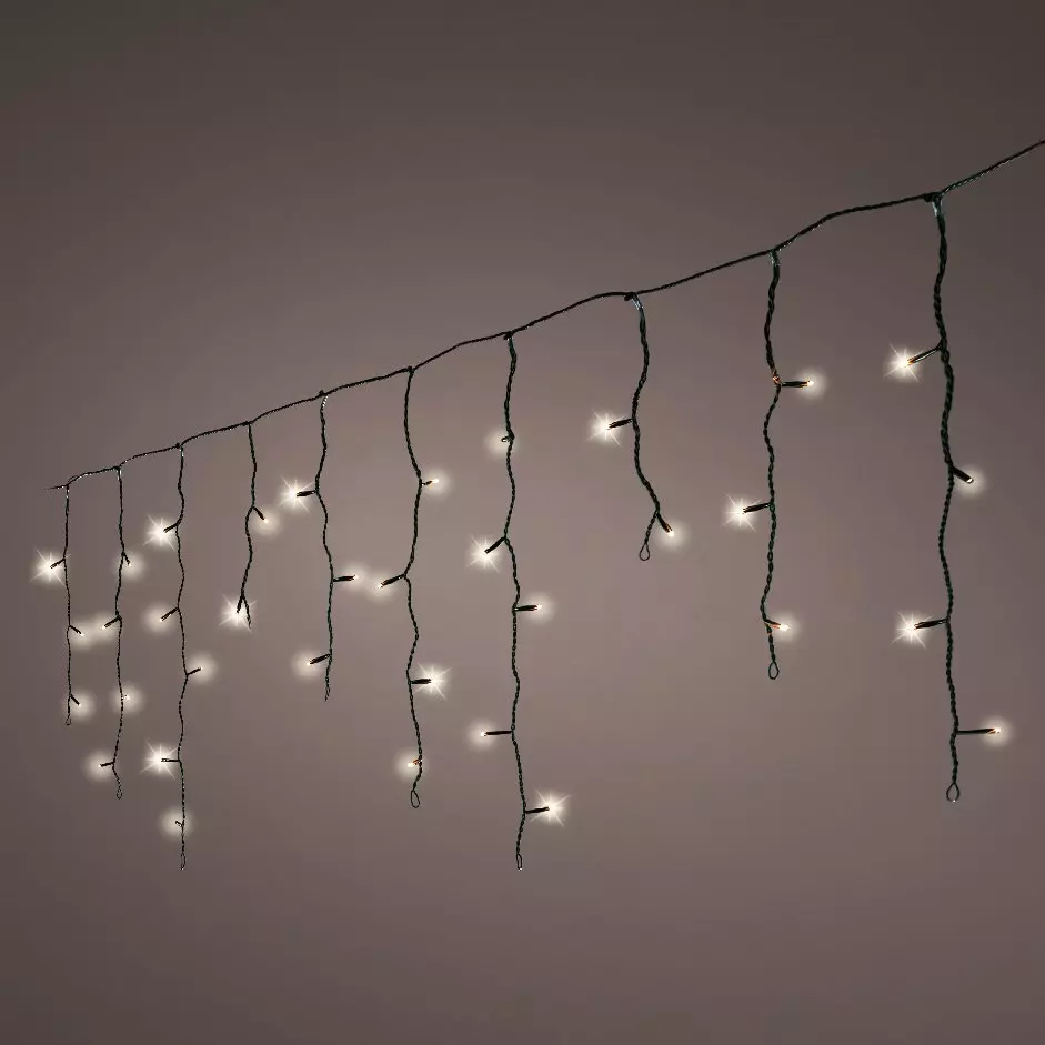 Estalactitas de luces  7,50 m Blanco cálido 175 LED CN 1