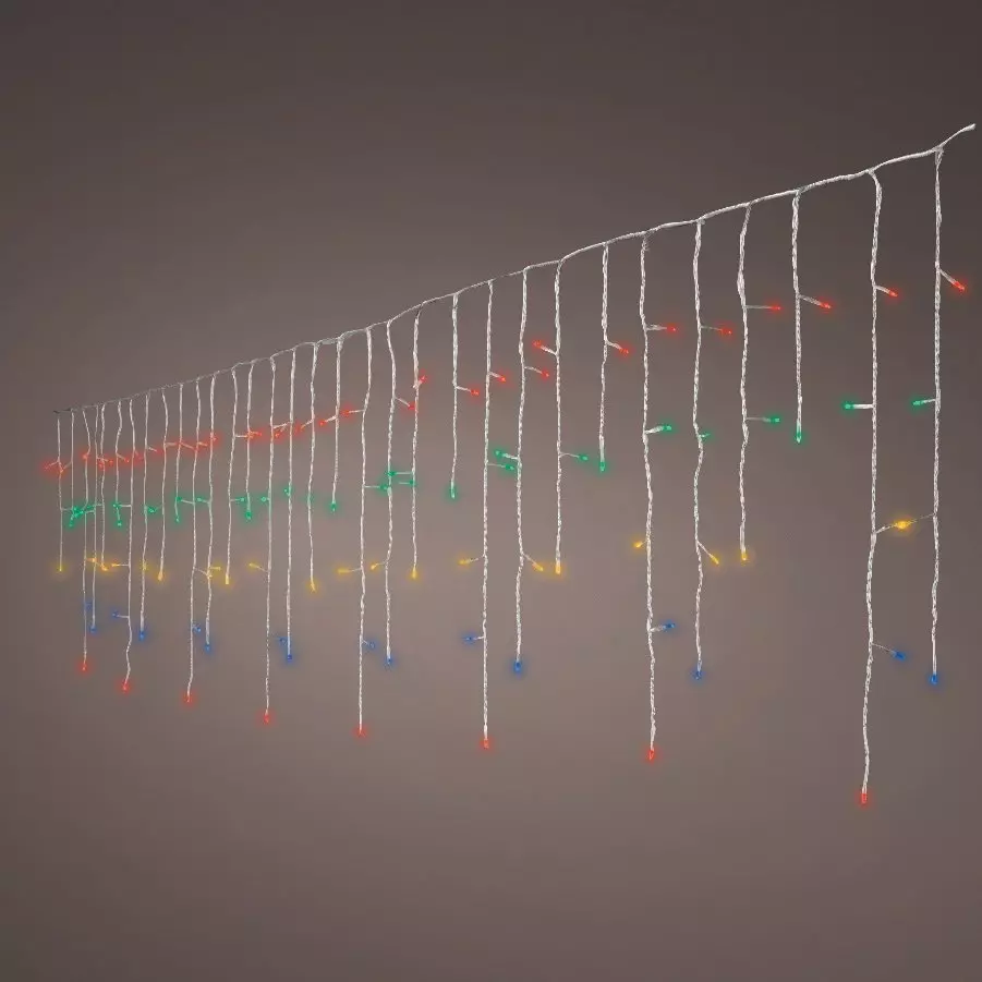 Verlichte ijspegel L 7,50 m  Veelkleurig 175 LED KT 3