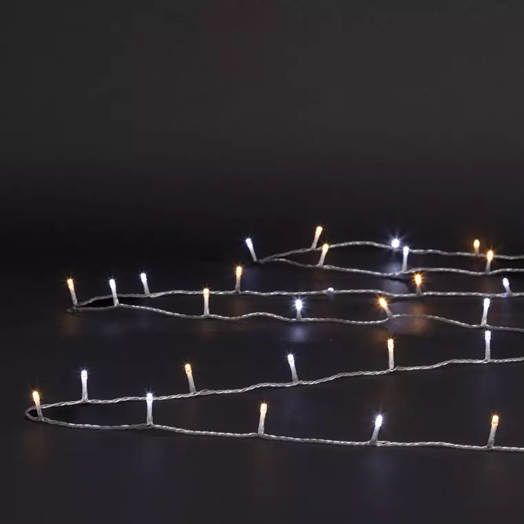 Lichtsnoer Warm wit en  Koud wit 100 LED 1