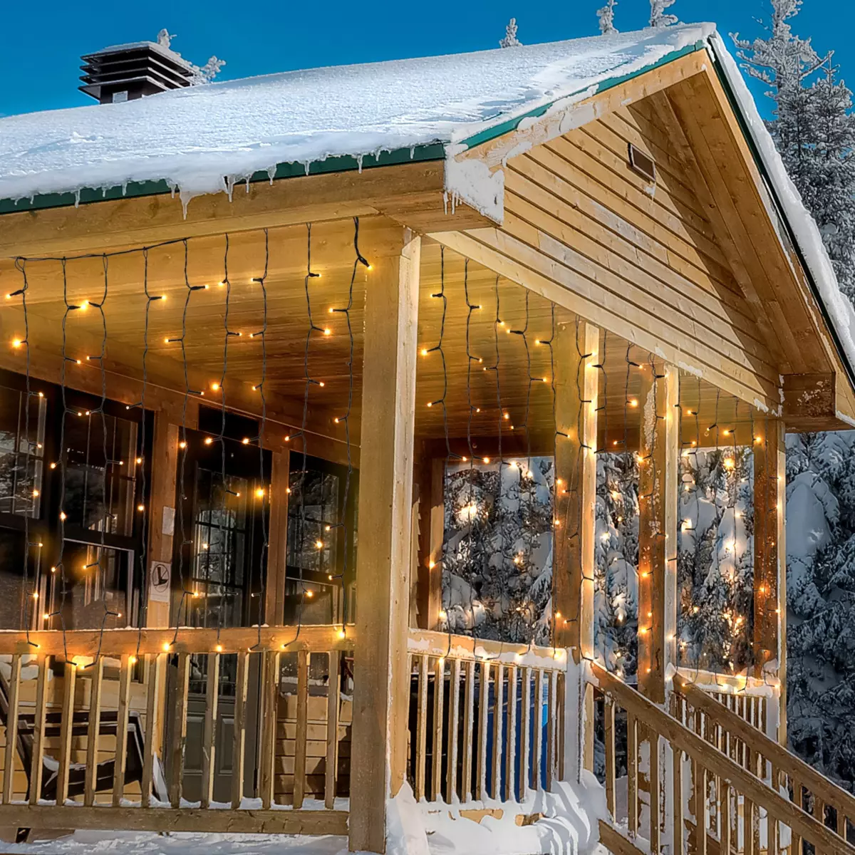 Stalactite lumineuse Flashing light L3 m Eclat Blanc chaud 400 LED 1