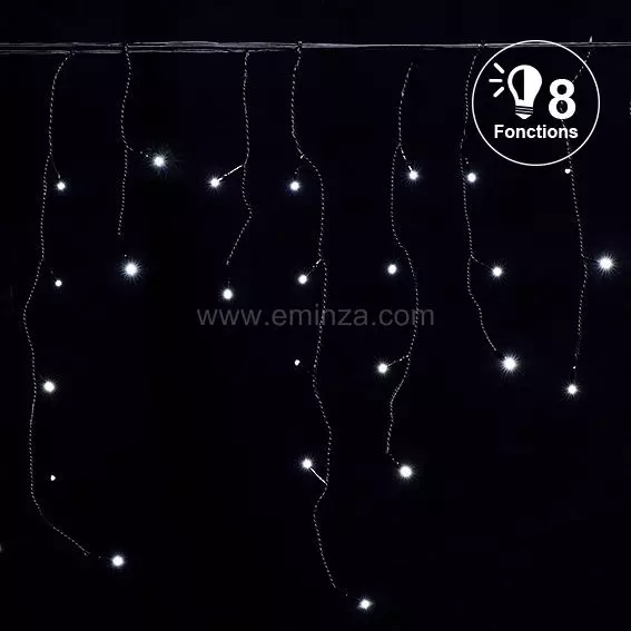 Eisregen-Lichterkette  L7,50 m Kaltweiß 175 LEDs CN 1