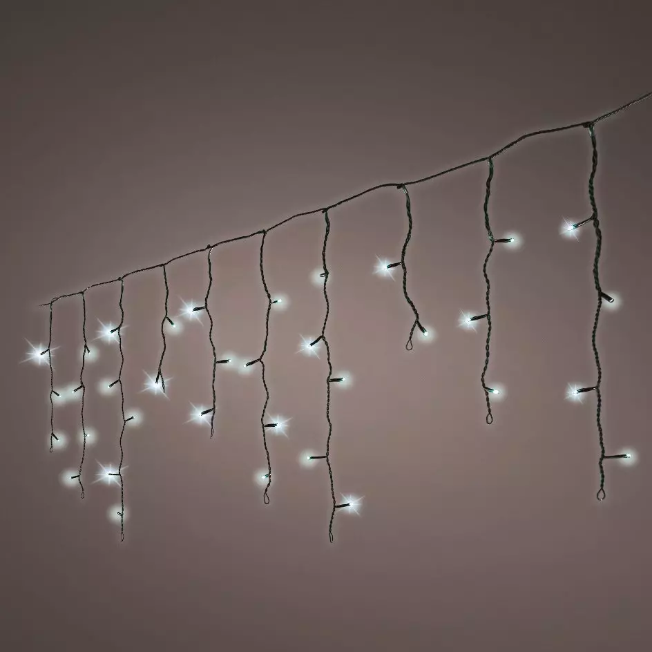 Eisregen-Lichterkette  L7,50 m Kaltweiß 175 LEDs CN 2