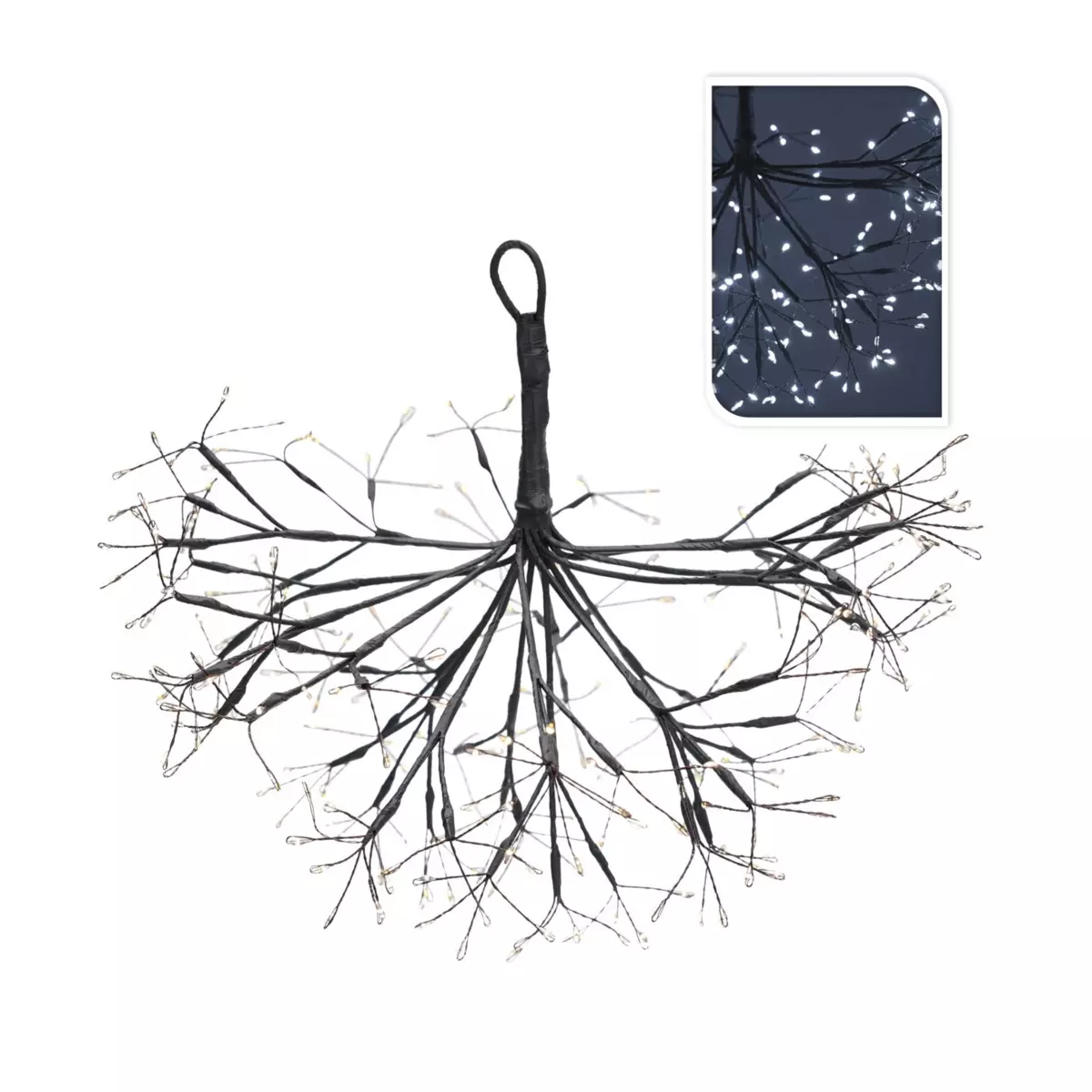 Boule lumineuse à suspendre Blanc froid 240 LED 2