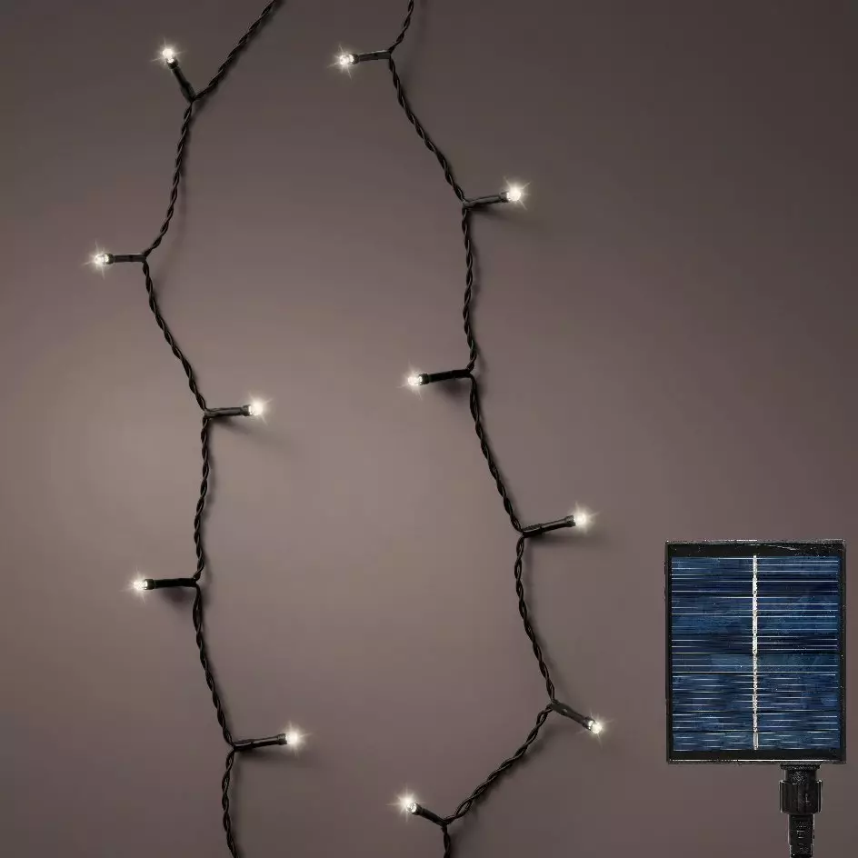 Luces de Navidad Solar  27 m Blanco frío 360 LED 1