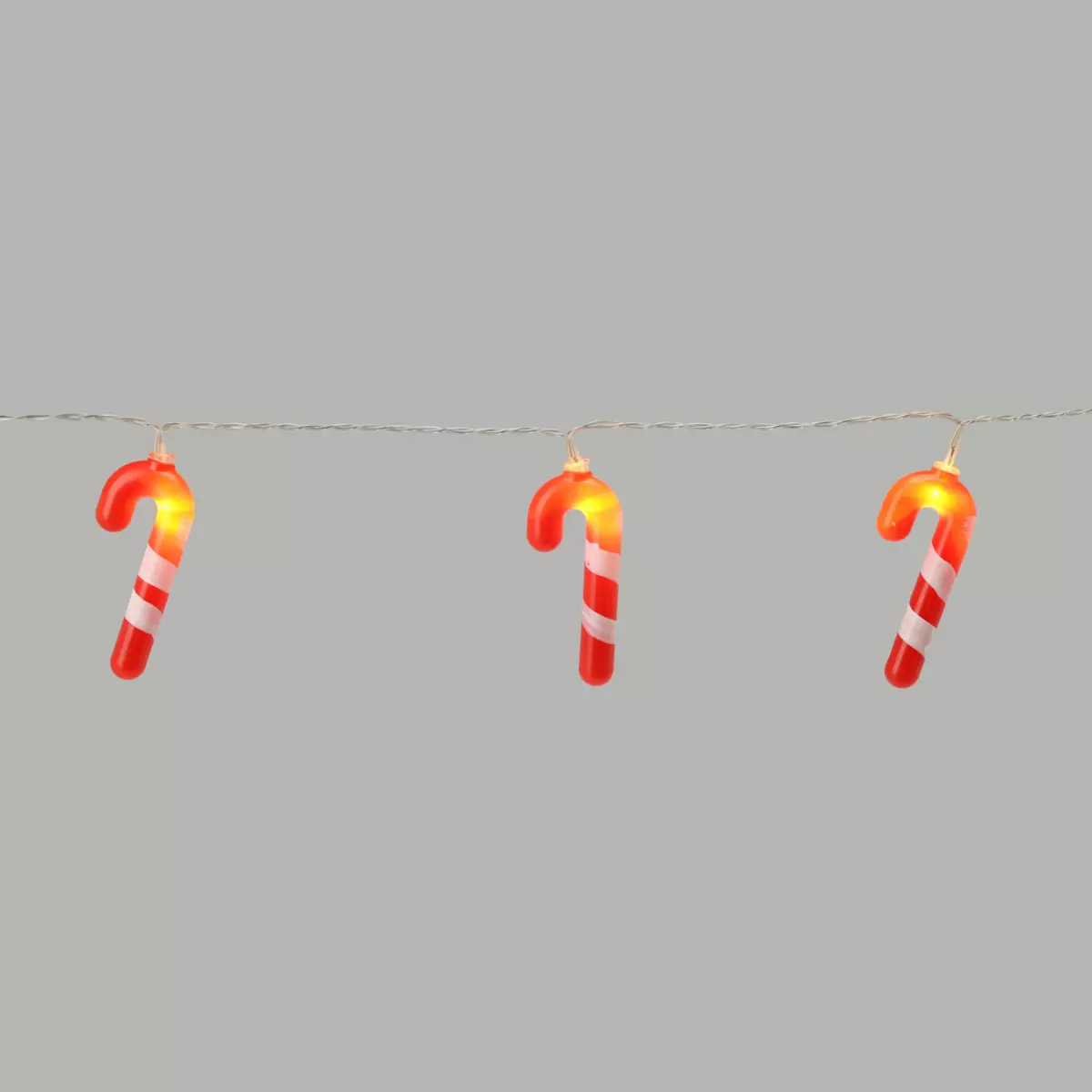 Lichterkette Zuckerstange batteriebetrieben Warmweiß 2