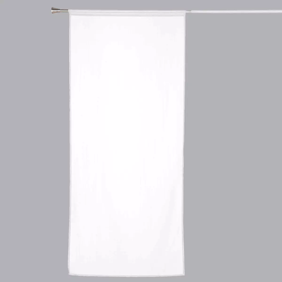 Voilage vitrage (70 x 200 cm) Etamine givrée Blanc 3