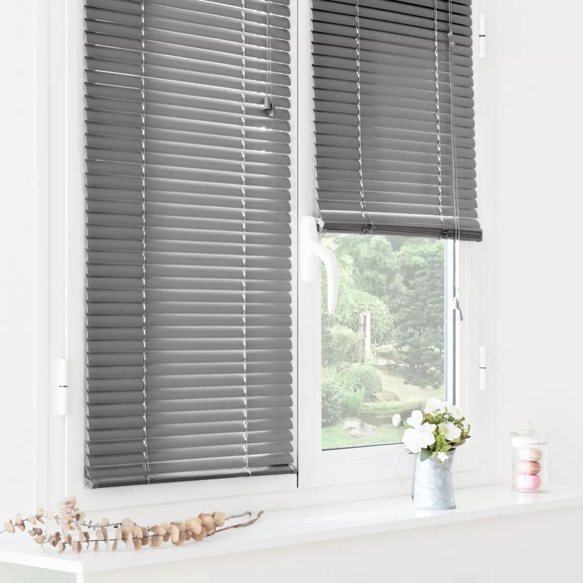 Store vénitien (60 x 130 cm) PVC Gris anthracite 1