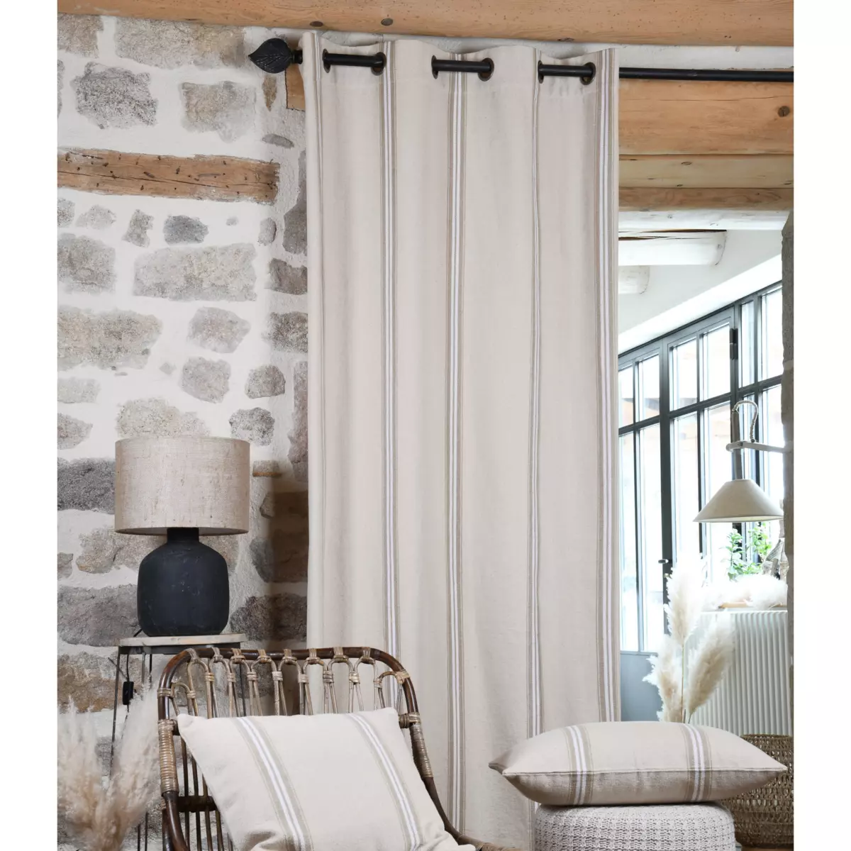 Tenda cotone (135 x 260 cm) Montauban Bianco 1