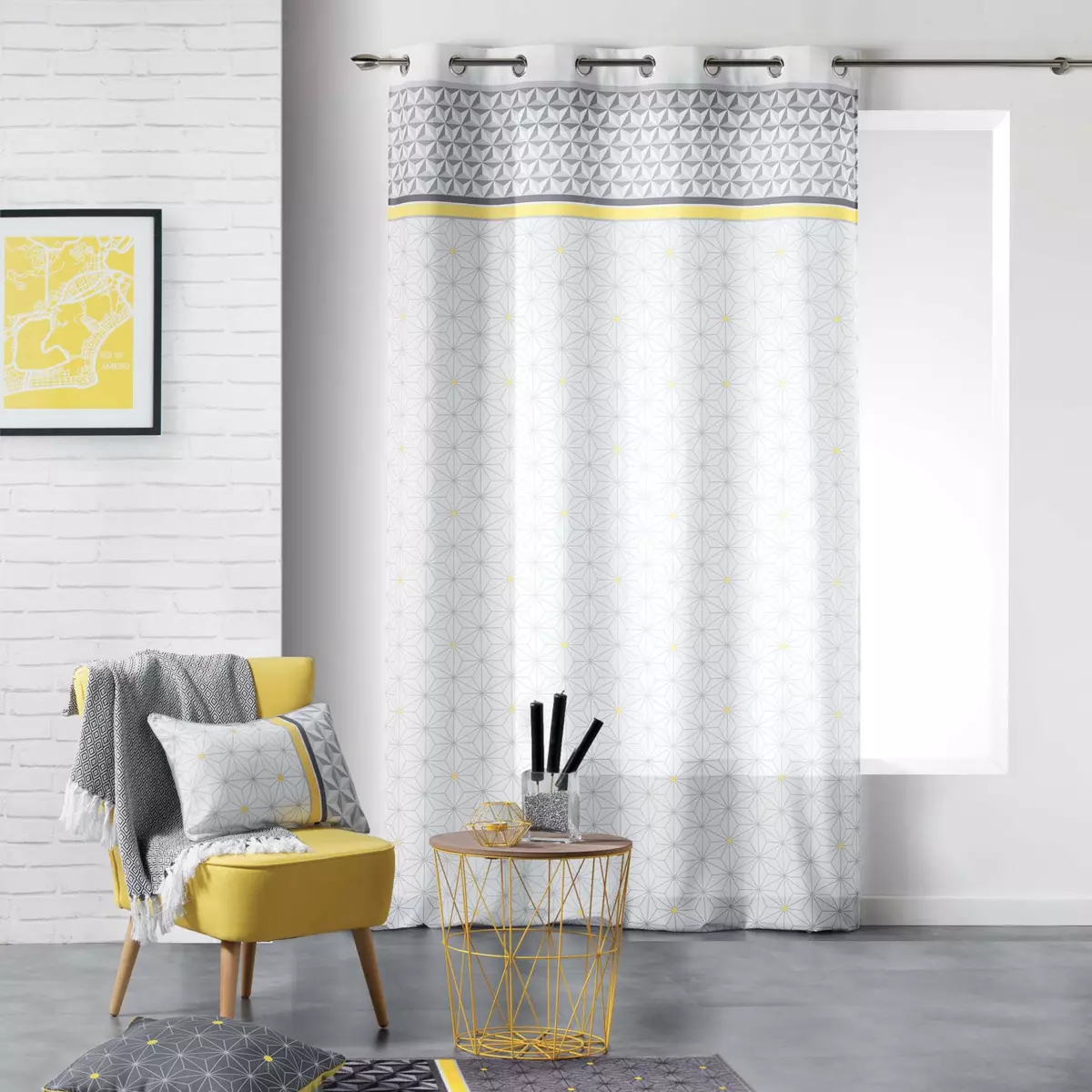 Tenda trasparente (140 x 240 cm) Mirade Giallo 1