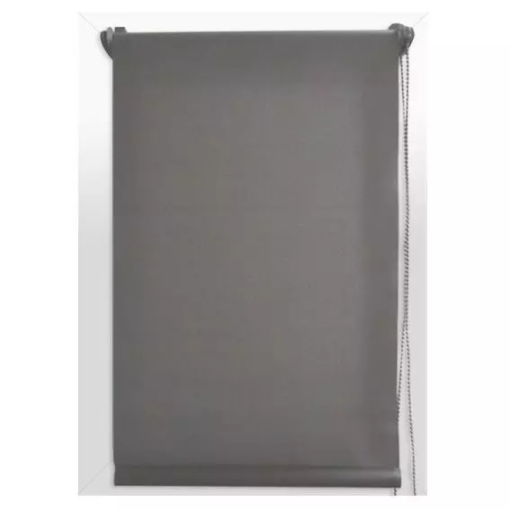 Verdunkelungsrollo (45 x H90 cm) Uni Grau 3