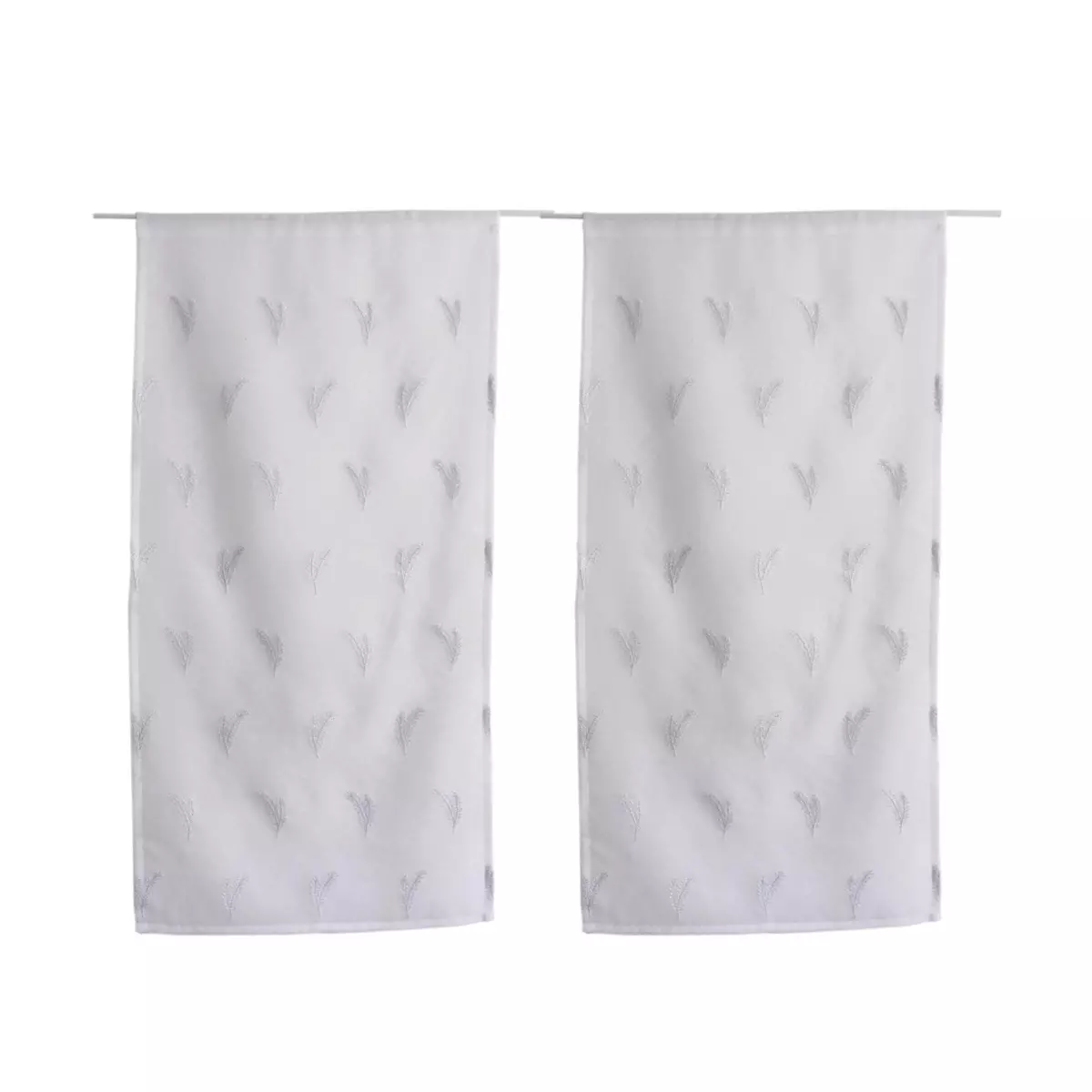 Juego de visillos (60 x 120 cm) Calisson Blanco