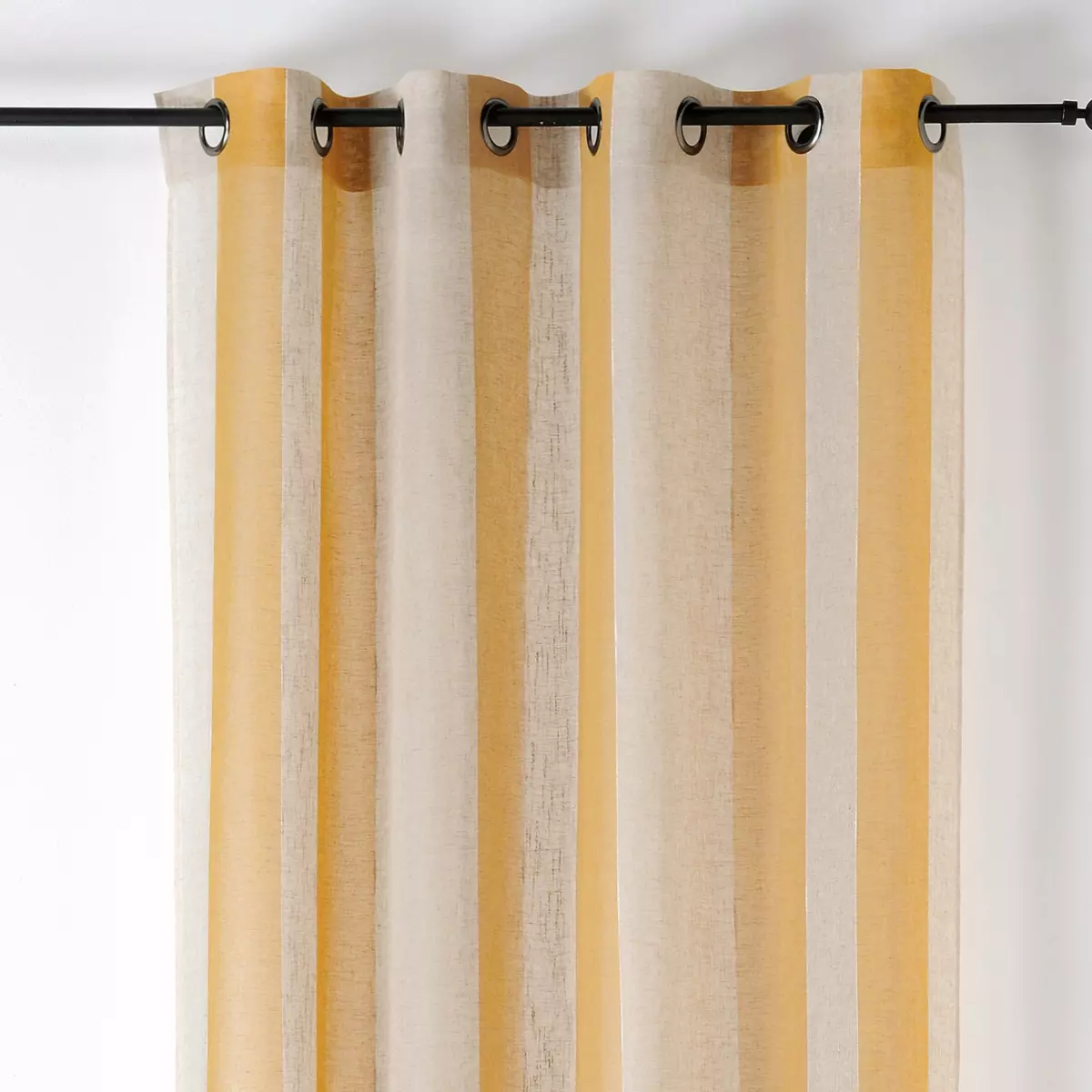 Voilage lin (140 x 280 cm) Kansas Jaune