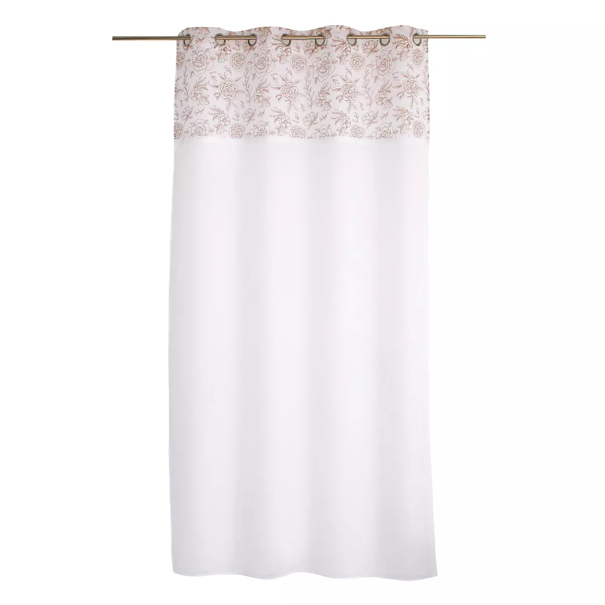 Tenda trasparente (140 x 240 cm) Rosa Marrone 5