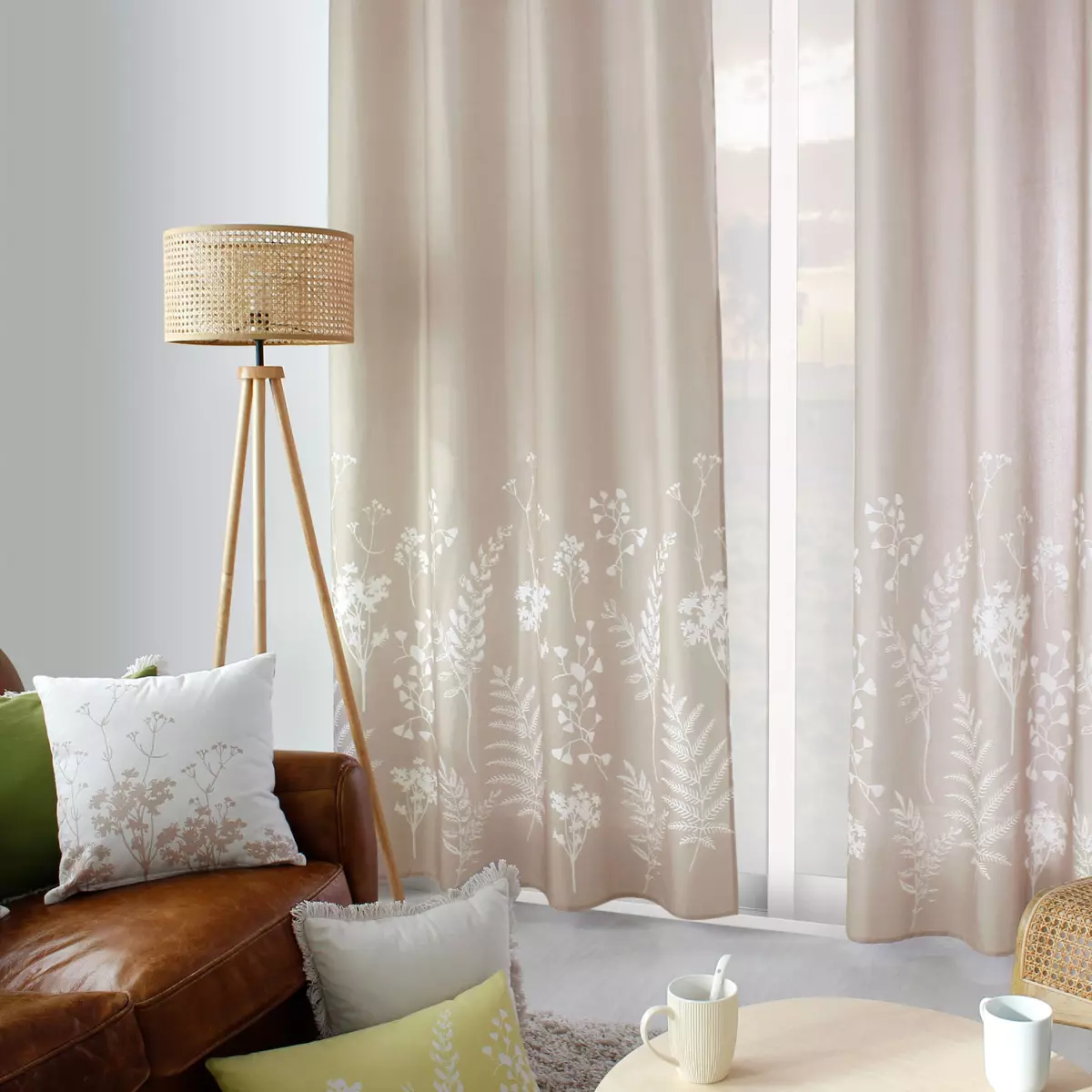 Rideau (135 x 240 cm) Herbier Taupe 2