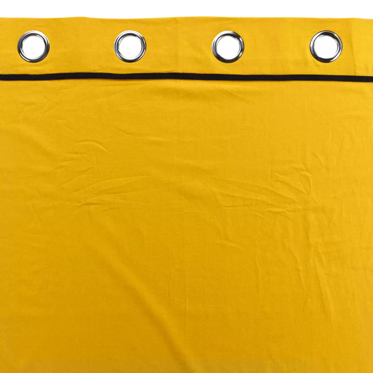 Rideau coton lavé (135 x 240 cm) Linette Jaune 5