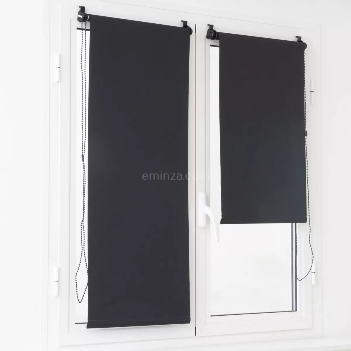 Verduisterend Rolgordijn (60 x 90 cm) Effen Zwart 1