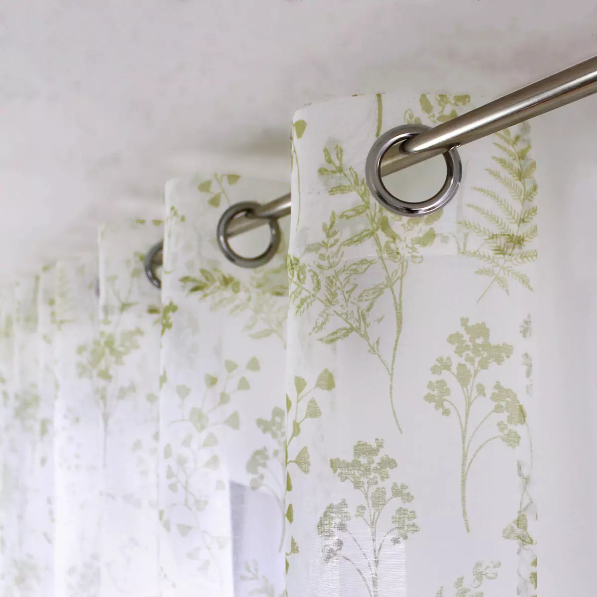 Voilage (140 x 240 cm) Herbier Vert tilleul 4