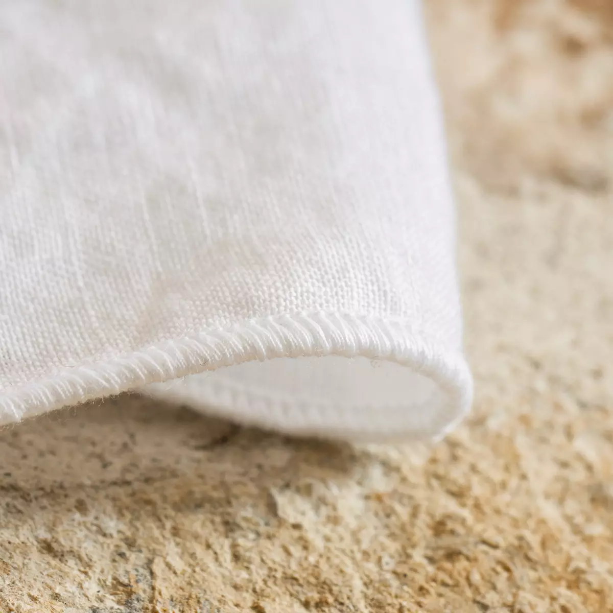 Overgordijn verstelbaar gewassen linnen (140 x max 270 cm) Louise Wit 4