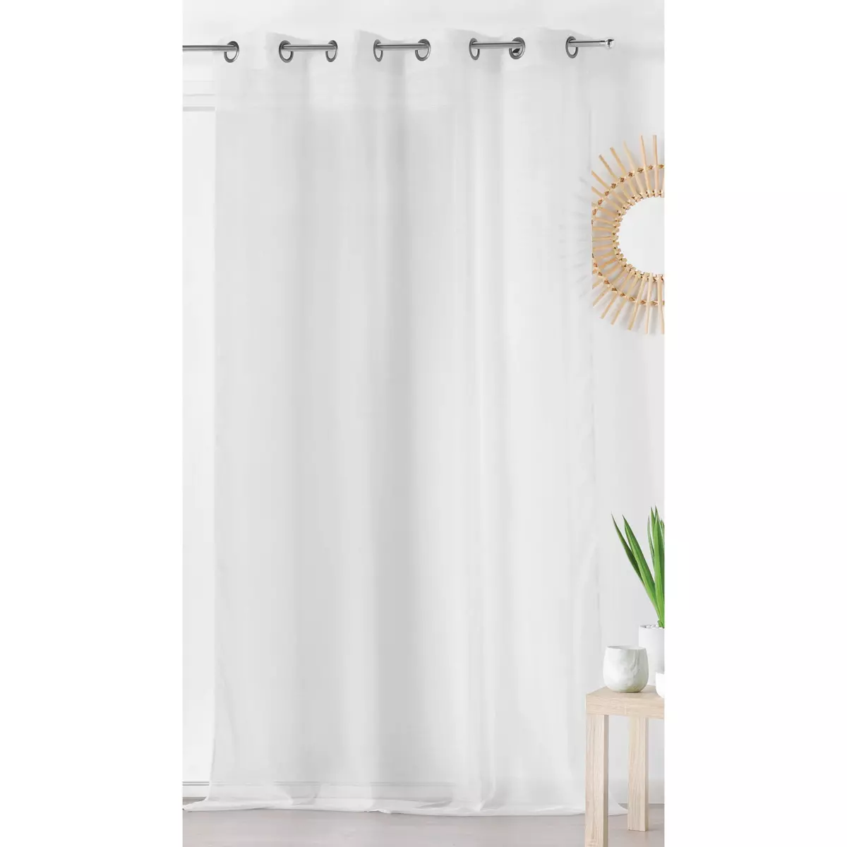 Tenda trasparente (145 x 280 cm) Givrée Bianco