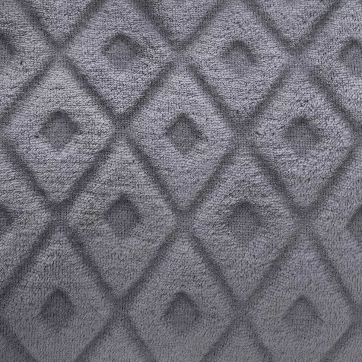 Plaid doux (230 cm) 3D Losange Gris foncé 3